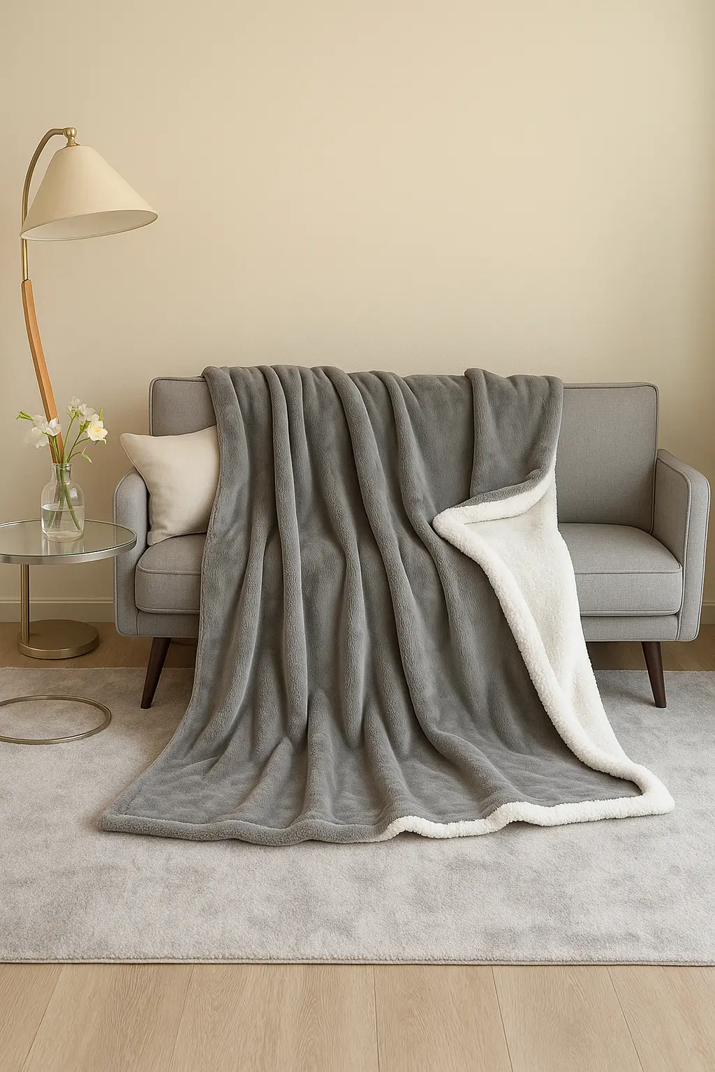 Plaid en Sherpa Luna Home Ma boutique