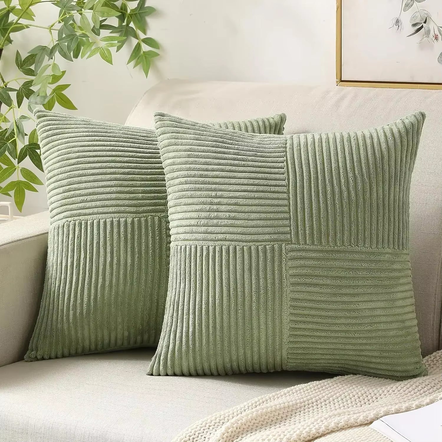 Housse en Velour Luna Home (Beige, Blanc, Bleu, Gris, Vert) Ma boutique