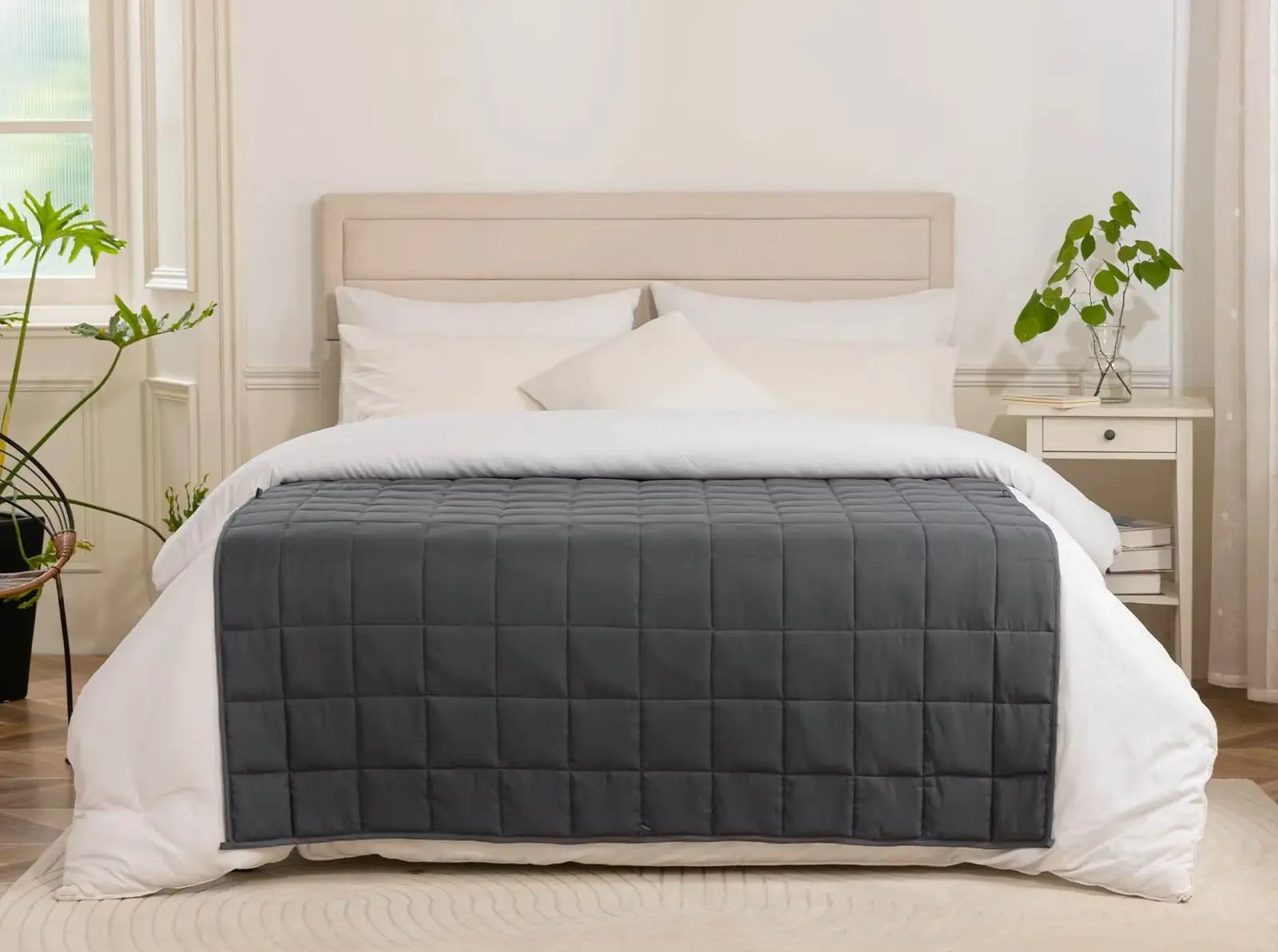 Plaid Anti-Stress Luna Home – Apaisant, doux & cocooning (Gris) Ma boutique