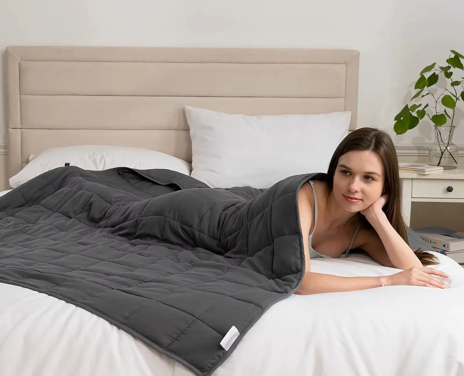 Plaid Anti-Stress Luna Home – Apaisant, doux & cocooning (Gris) Ma boutique