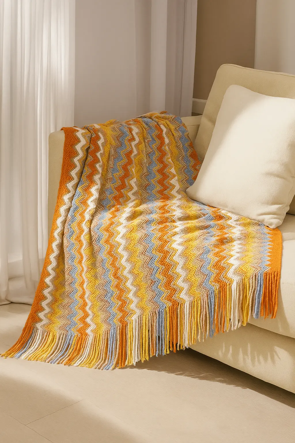 Plaid Bohème Luna Home – Couleurs vibrantes & esprit nomade Ma boutique