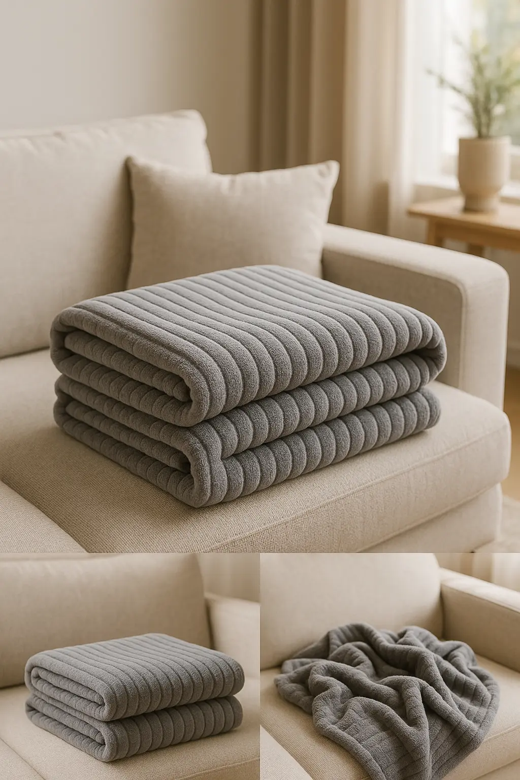 Plaid en Velours Luna Home Ma boutique