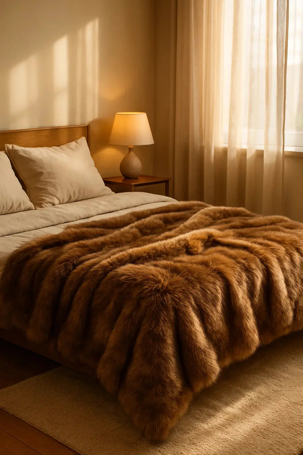 Plaid en fourrure Luna Home Ma boutique