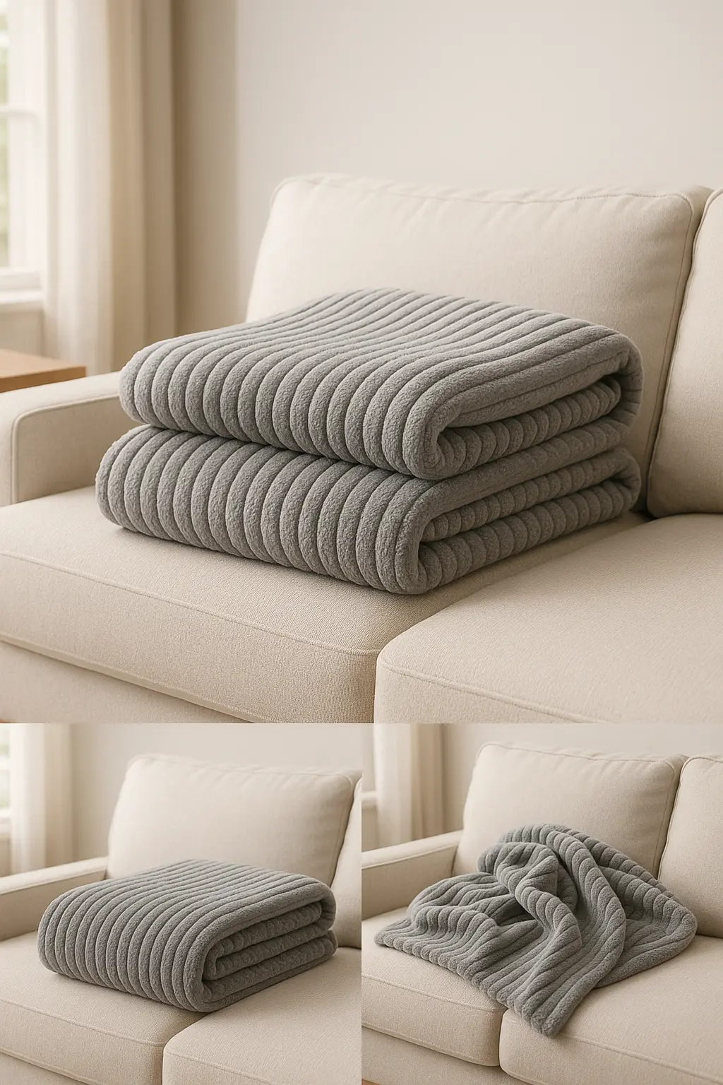 Plaid en Velours Luna Home Ma boutique