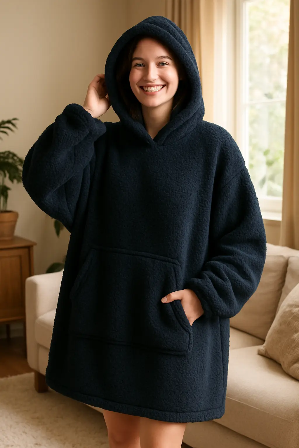 Plaid Poncho Luna Home Ma boutique