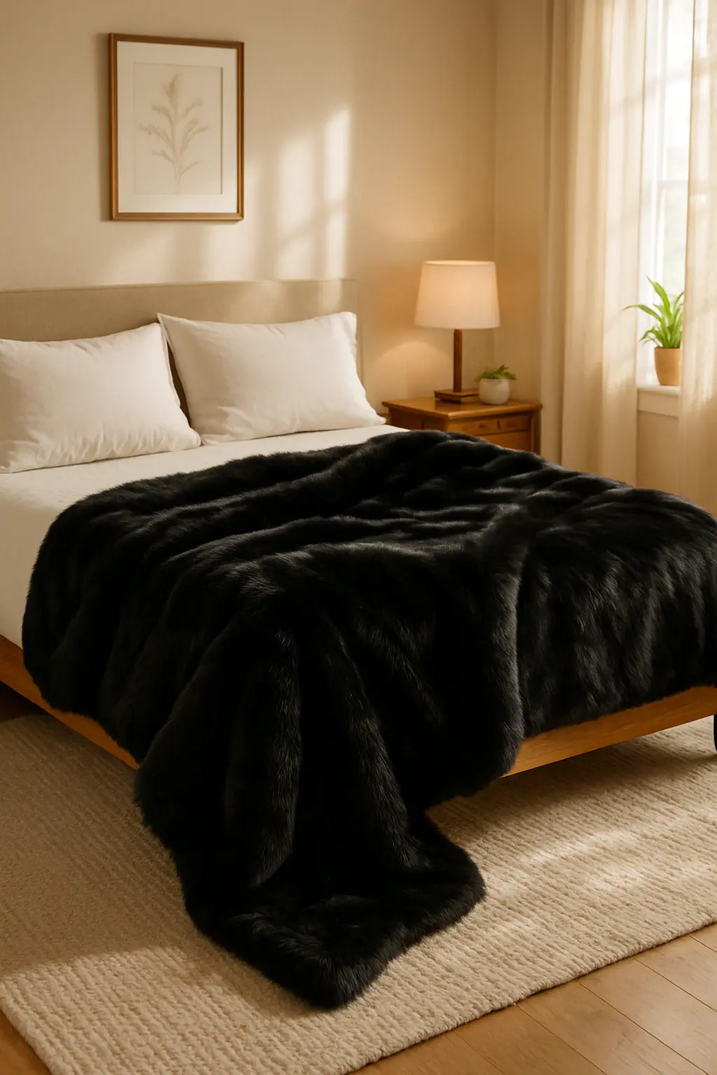 Plaid en fourrure Luna Home Ma boutique