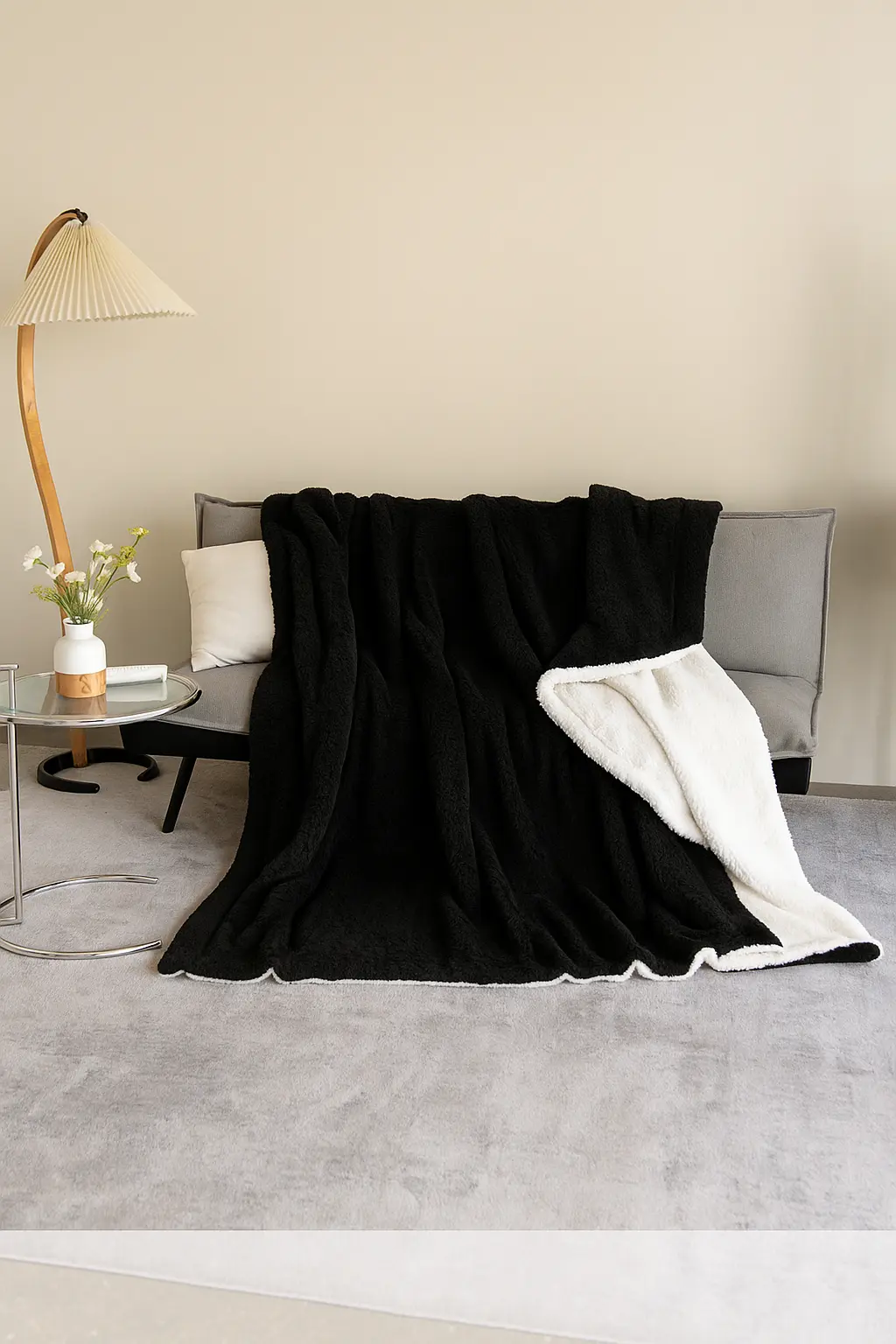 Plaid en Sherpa Luna Home Ma boutique